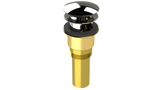 Brass Integral Waste & Overflow Clicker® Kit with Overflow, Partially Threaded Strainer (301Q)
