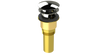 Brass Integral Waste & Overflow Clicker® Kit with Overflow, Partially Threaded Strainer (301Q)