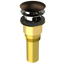 Brass Integral Waste & Overflow Clicker® Kit with Overflow, Partially Threaded Strainer (301Q)