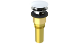 Brass Integral Waste & Overflow Clicker® Kit with Overflow, Partially Threaded Strainer (301Q)