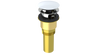 Brass Integral Waste & Overflow Clicker® Kit with Overflow, Partially Threaded Strainer (301Q)