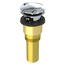 Brass Integral Waste & Overflow Twirl™ Kit with Overflow, Partially Threaded Strainer (301T)