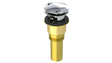 Brass Integral Waste & Overflow Twirl™ Kit with Overflow, Partially Threaded Strainer (301T)
