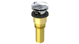Brass Integral Waste & Overflow Twirl™ Kit with Overflow, Partially Threaded Strainer (301T)