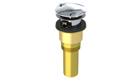 Brass Integral Waste & Overflow Twirl™ Kit with Overflow, Partially Threaded Strainer (301T)