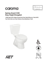Sydney Smart II Easy Height Elongated Dual-flush Toilet
