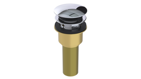 Brass Integral Waste & Overflow Clicker® Kit with Overflow, Low Profile (302ET)