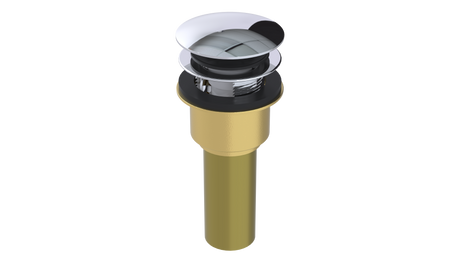 Brass Integral Waste & Overflow Clicker® Kit with Overflow, Low Profile (302ET)