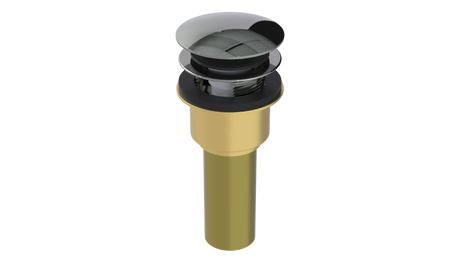 Brass Integral Waste & Overflow Clicker® Kit with Overflow, Low Profile (302ET)