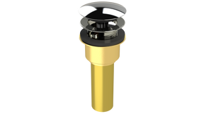 Brass Integral Waste & Overflow Clicker® Kit with Overflow, Low Profile (302Q)