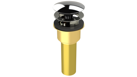 Brass Integral Waste & Overflow Clicker® Kit with Overflow, Low Profile (302Q)