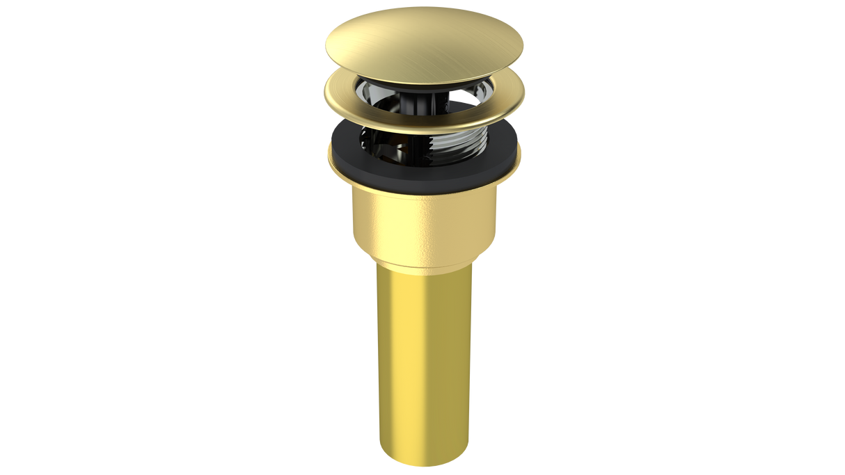 Brass Integral Waste & Overflow Clicker® Kit with Overflow, Low Profile (302Q)