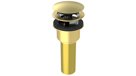 Brass Integral Waste & Overflow Clicker® Kit with Overflow, Low Profile (302Q)