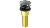 Brass Integral Waste & Overflow Clicker® Kit with Overflow, Low Profile (302Q)