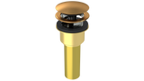 Brass Integral Waste & Overflow Clicker® Kit with Overflow, Low Profile (302Q)
