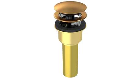 Brass Integral Waste & Overflow Clicker® Kit with Overflow, Low Profile (302Q)