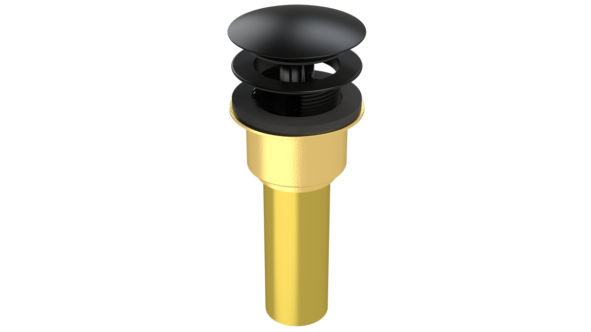 Brass Integral Waste & Overflow Clicker® Kit with Overflow, Low Profile (302Q)