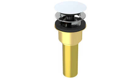Brass Integral Waste & Overflow Clicker® Kit with Overflow, Low Profile (302Q-MW)