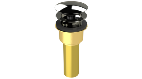 Brass Integral Waste & Overflow Clicker® Kit with Overflow, Low Profile (302Q)