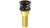 Brass Integral Waste & Overflow Clicker® Kit with Overflow, Low Profile (302Q)
