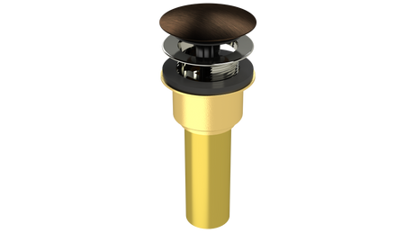 Brass Integral Waste & Overflow Clicker® Kit with Overflow, Low Profile (302Q)