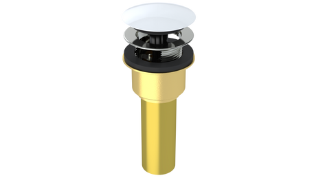 Brass Integral Waste & Overflow Clicker® Kit with Overflow, Low Profile (302Q)