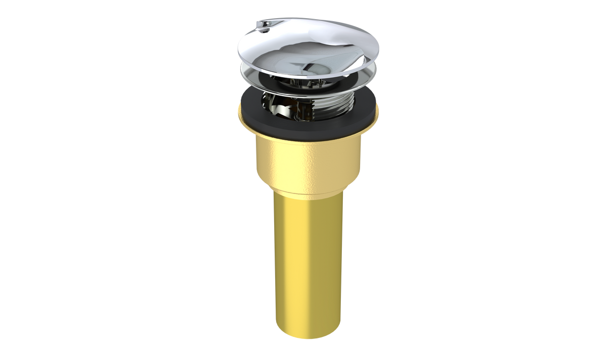Brass Integral Waste & Overflow Twirl™ Kit with Overflow, Low Profile (302T)