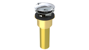 Brass Integral Waste & Overflow Twirl™ Kit with Overflow, Low Profile (302T)
