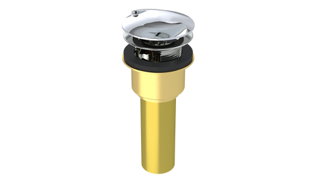 Brass Integral Waste & Overflow Twirl™ Kit with Overflow, Low Profile (302T)