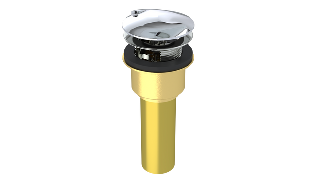 Brass Integral Waste & Overflow Twirl™ Kit with Overflow, Low Profile (302T)