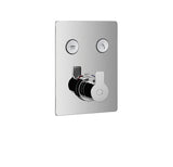 PushGo thermostatic valve and trim set - 2 controls