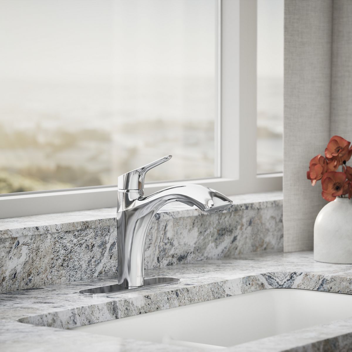 Rival® Pull-out kitchen sink faucet with two-function sprayhead