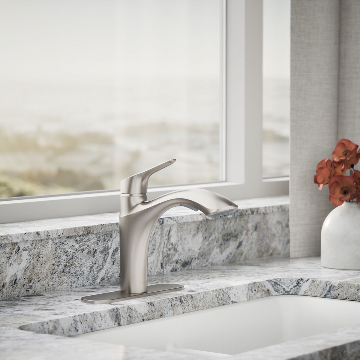Rival® Pull-out kitchen sink faucet with two-function sprayhead