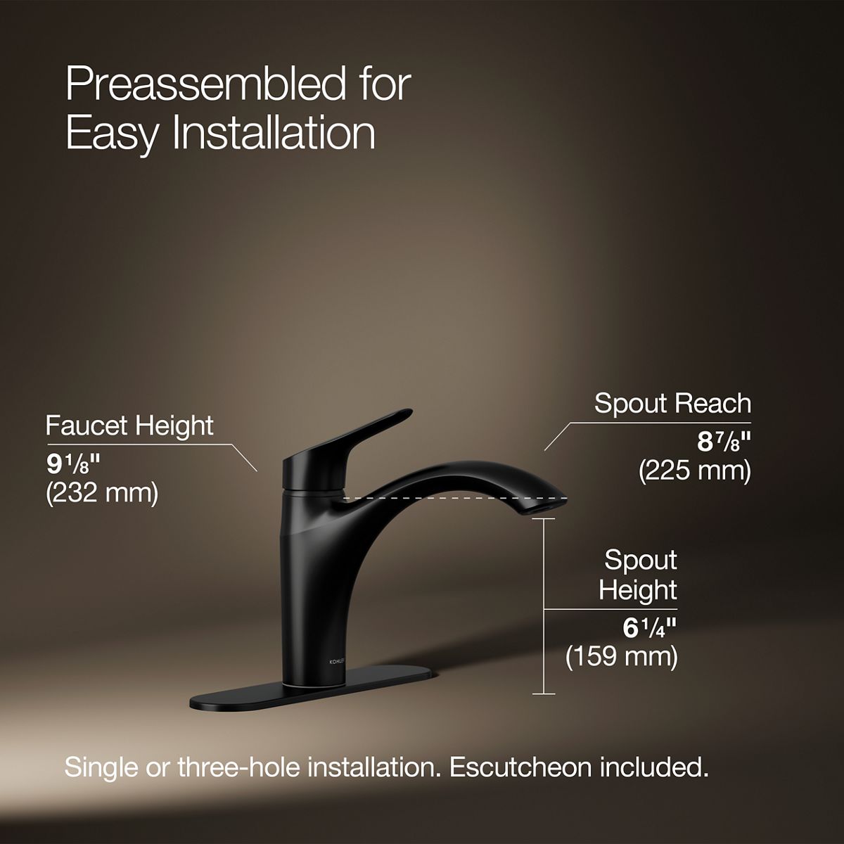 Rival® Single-handle kitchen sink faucet