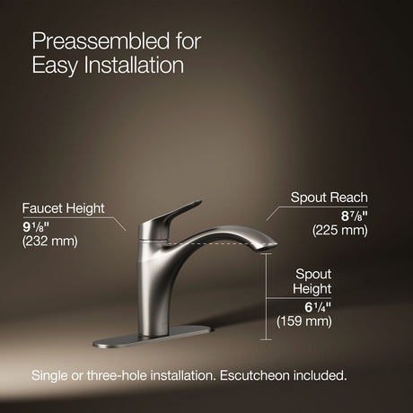Rival® Single-handle kitchen sink faucet
