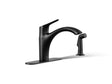 Rival® Single-handle kitchen sink faucet with side sprayer