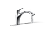 Rival® Single-handle kitchen sink faucet with side sprayer