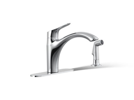 Rival® Single-handle kitchen sink faucet with side sprayer