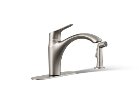 Rival® Single-handle kitchen sink faucet with side sprayer