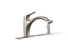 Rival® Single-handle kitchen sink faucet with side sprayer