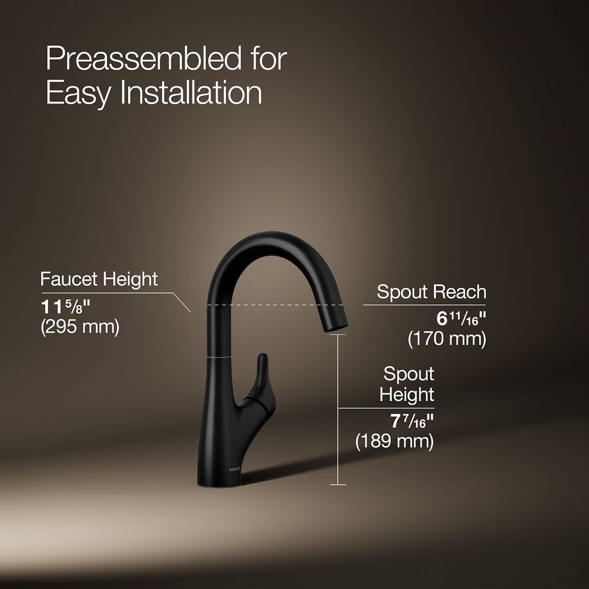 Rival® Single-handle bar sink faucet