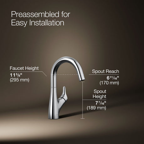 Rival® Single-handle bar sink faucet