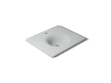 Iron/Impressions® 25" Enameled cast iron vanity top with integrated round sink