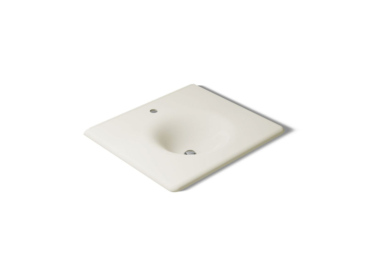 Iron/Impressions® 25" Enameled cast iron vanity top with integrated round sink