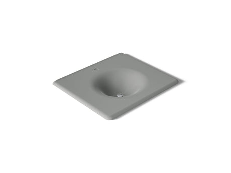 Iron/Impressions® 25" Enameled cast iron vanity top with integrated round sink