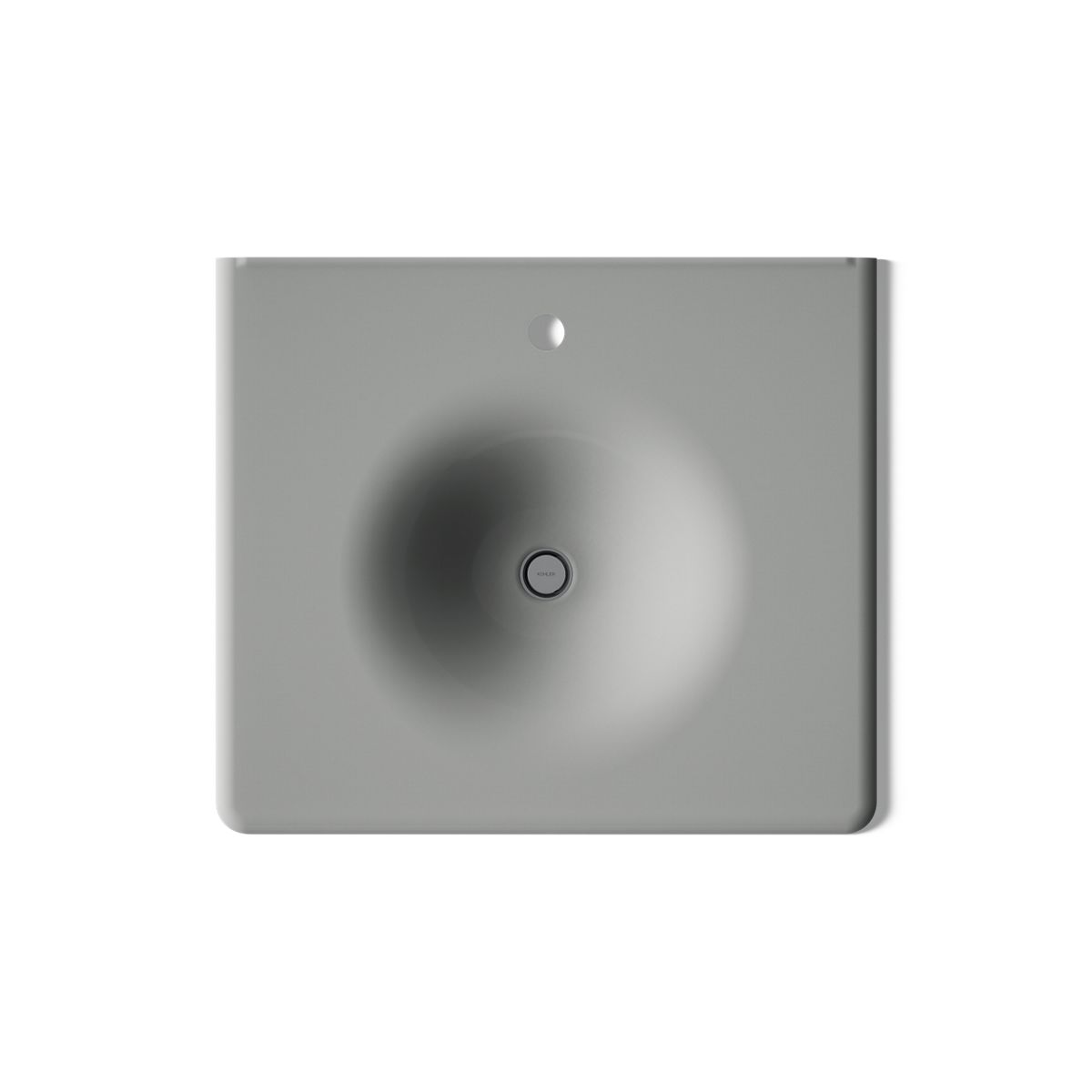 Iron/Impressions® 25" Enameled cast iron vanity top with integrated round sink