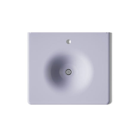 Iron/Impressions® 25" Enameled cast iron vanity top with integrated round sink