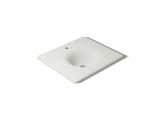 Iron/Impressions® 25" Enameled cast iron vanity top with integrated round sink