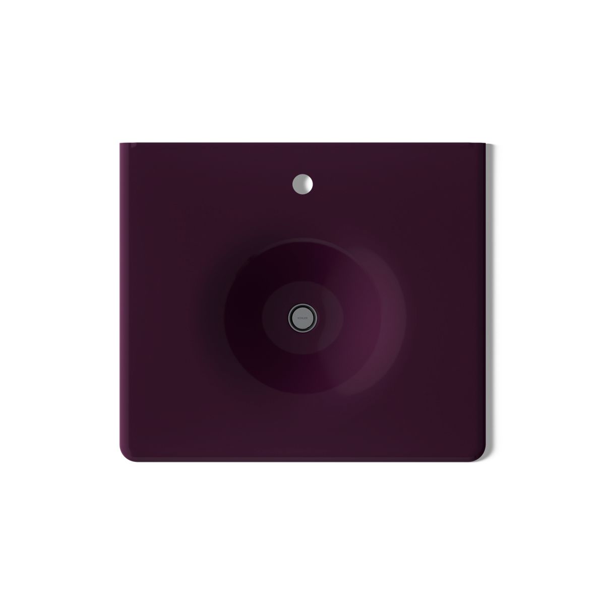 Iron/Impressions® 25" Enameled cast iron vanity top with integrated round sink