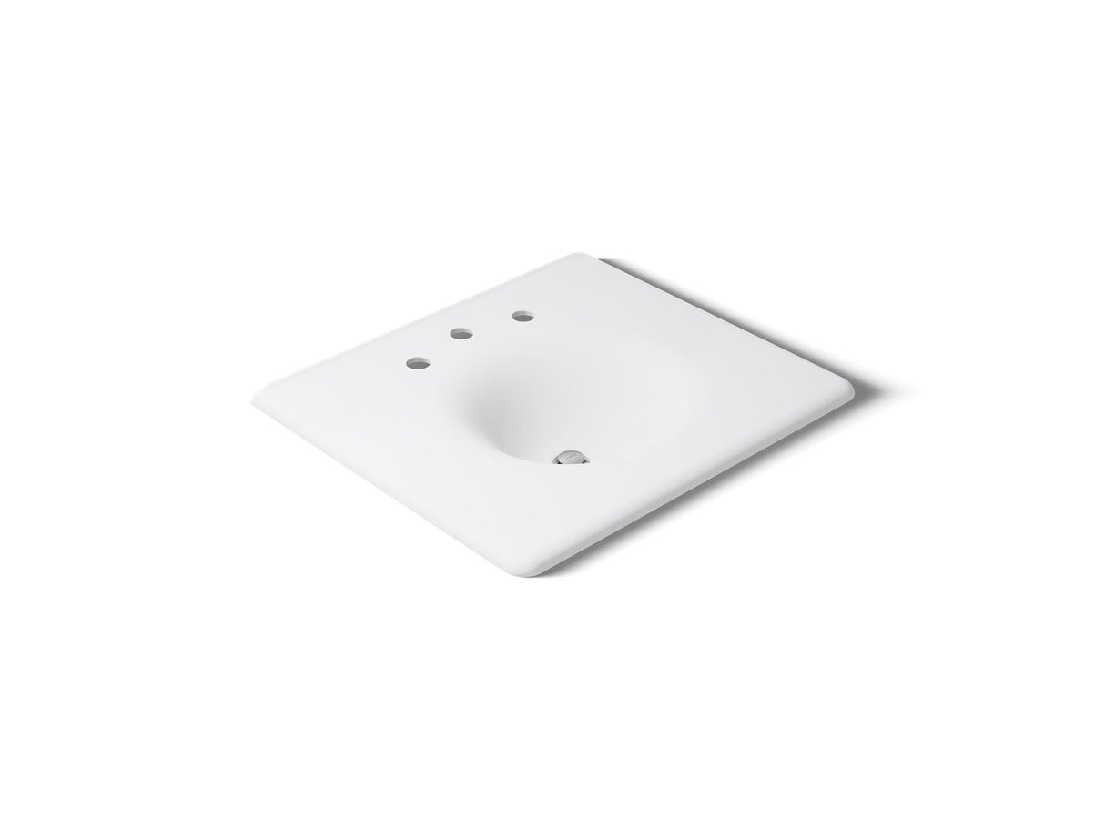 Iron/Impressions® 25" Enameled cast iron vanity top with integrated round sink